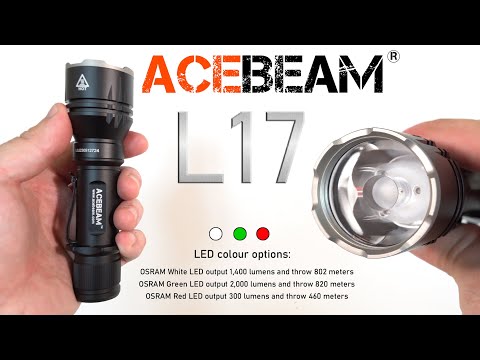 ACEBEAM L17 - The longest throwing tactical light (OSRAM white LED)