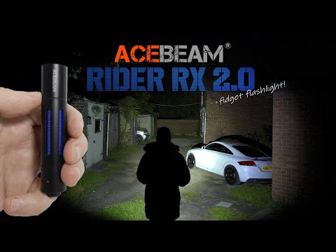 ACEBEAM RIDER RX 2.0 - Bolt action Fidget flashlight - 1000 lumens - AA or 14500 battery