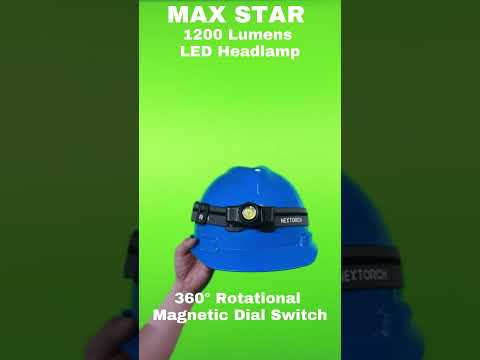 MAX STAR 1200 Lumens LED Headlamp #headlamp #NEXTORCH #shorts