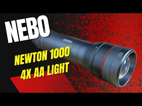 Nebo Newton 1000 Review &amp; Beam Tests - 4x AA Flashlight