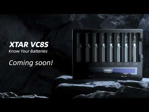 Coming Soon! XTAR VC8S 8-Slot Battery Charger &amp; Analyzer