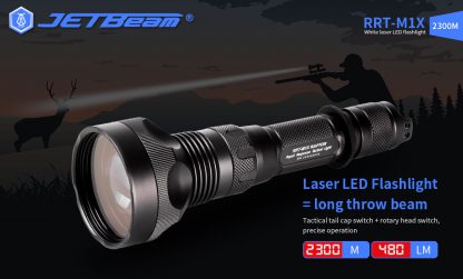 JETBeam RRT-M1X White Laser Flashlight - 2300 Metres-19290