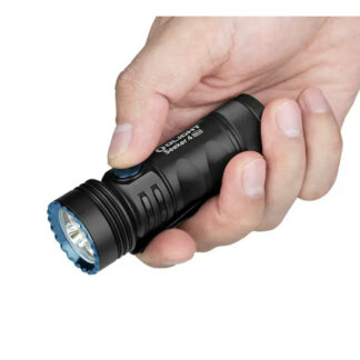 Olight Seeker 4 Mini Rechargeable Dual Light Source Flashlight  - Cool White (1200 Lumens) and UV(365nm) - Black