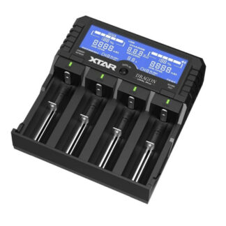 XTAR VP4L PLUS Premium 4-Bay Battery Analyser and Charger with Power Bank Function