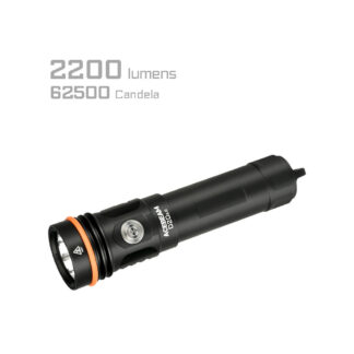 AceBeam D20 2.0 Professional Diving Light (Cool White) - 2200 Lumens, 200 Metres Diving Depth
