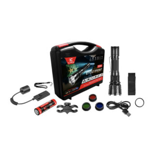 Klarus XT12GT Pro Kit - Rechargeable Hunting Flashlight Kit - 1600 Lumens, 850 Metres