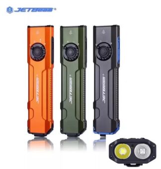 JETBeam E26-UV KUNAI Rechargeable Pocket Flashlight with 365nm UV and 5mW Green Laser - 2000 Lumens