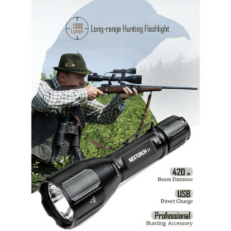 NEXTORCH T7 V2.0 Rechargeable Hunting Set - 1300 Lumens, 420 Metres