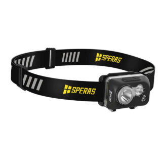 SPERAS B7 Dual-Fuel Lightweight Headlamp with Red Light - 600 Lumens, 92 Metres