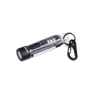 NEXTORCH K40 Rechargeable Keyring Flashlight - 300 Lumens, 78 Metres (Strobe - 700 Lumens), and Auxiliary Red, Blue, 405nm UV