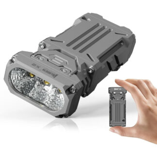 Wuben X2 Rechargeable Pocket Torch, Grey Titanium - 1800 Lumens, 128 Metres