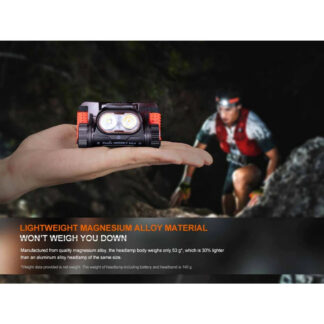 Fenix HM65R-T V2.0 Rechargeable Dual Output Trail-Running Headlamp - 1600 Lumens