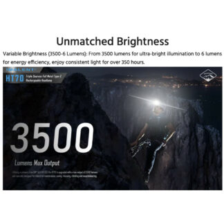 Imalent HT70 Rechargeable Triple Light Sources Headlamp - 3500 Lumens