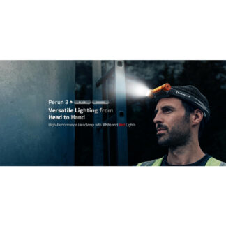 Olight Perun 3 Rechargeable Headlamp/Handheld with Red Light - 3000 Lumens, 160 Metres (Black)