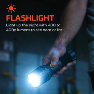 NEBO Slyde King 4K Rechargeable Zoomable Flashlight and Worklight - 4000 Lumens, 350 Metres