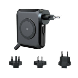 Laptop Travel Charger 65W PD + Magnetic Wireless 15W - Black - 15,000mAh